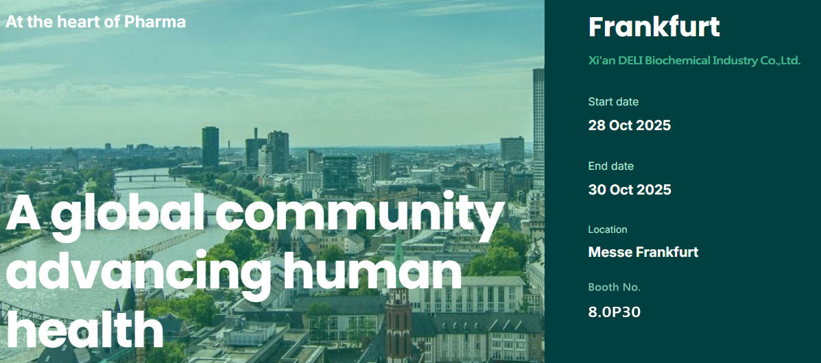 Xi'an Deli Biochemical ще се изложи на CPhI Europe 2025 във Франкфурт, Германия